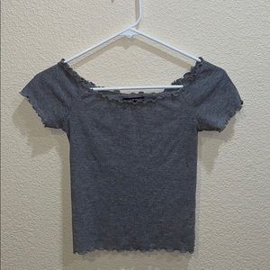 Brandy melville slightly off the shoulder top